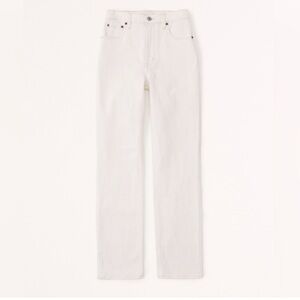 Ultra High Rise 90s Straight Jeans in Cream | 25L